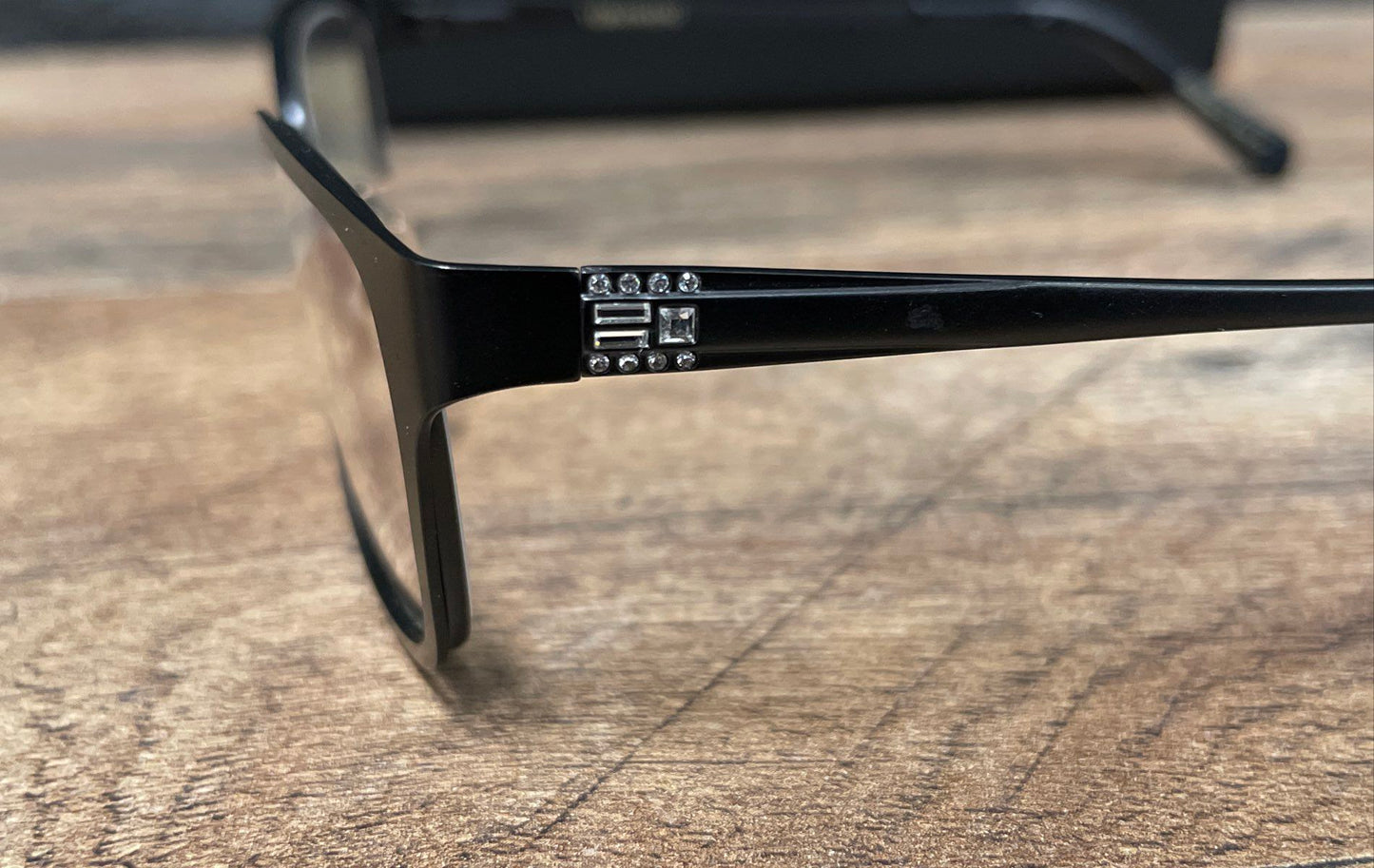 Vera Wang Women's Eyeglass Frames Black Rhinestone Accent V906 BK 53-16-137