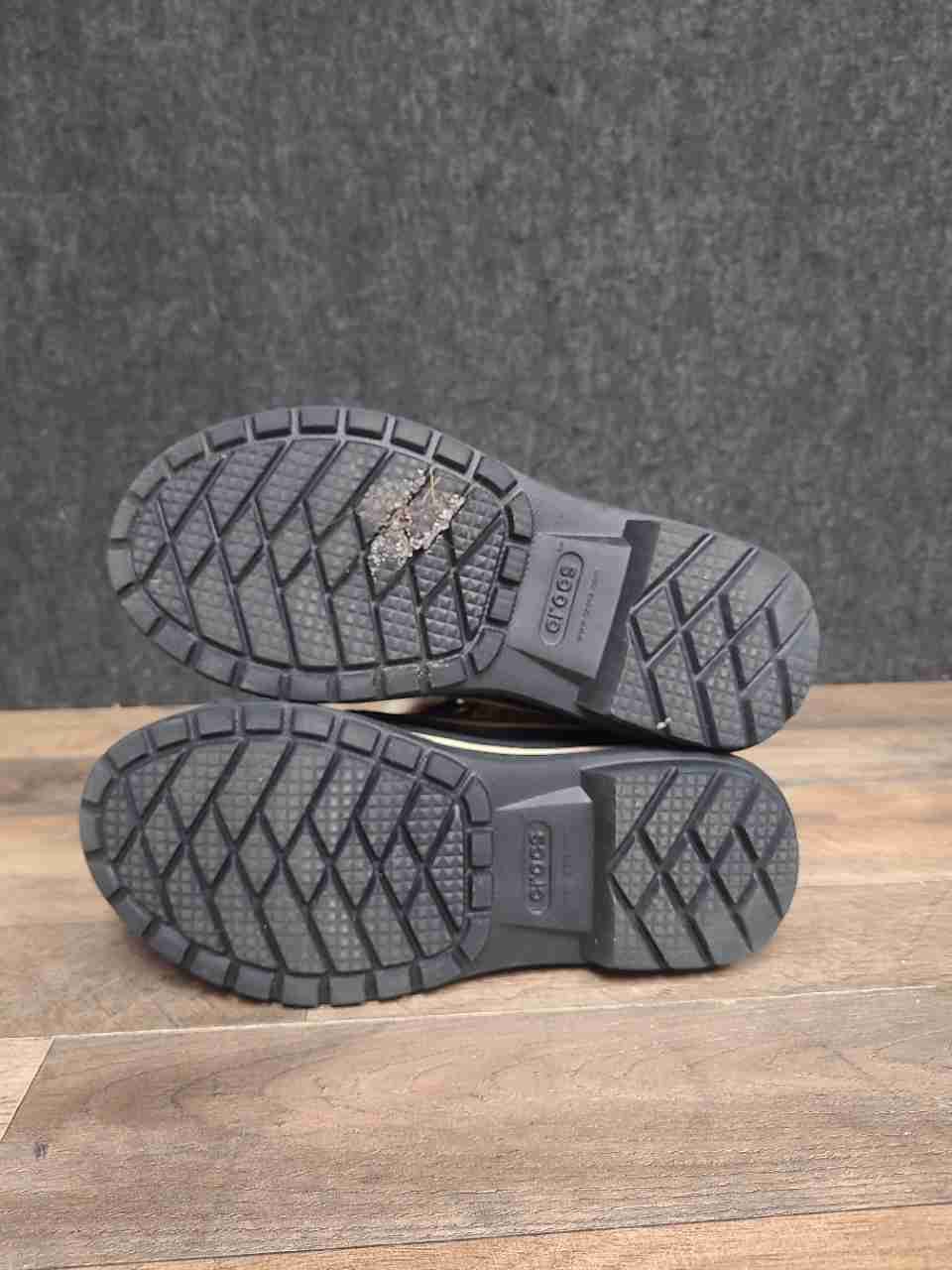 Crocs AllCast II Luxe Waterproof Snow Duck Boots Wheat Black Men's Size 8
