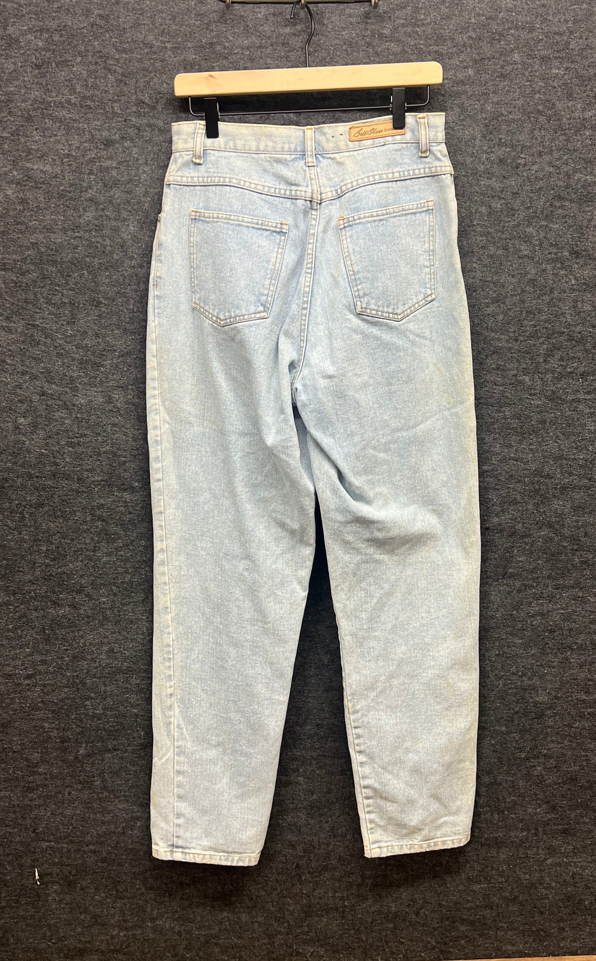 Vintage 90s Bill Blass Women's Easy Fit Light Wash Mom Jeans Tapered Sz 10