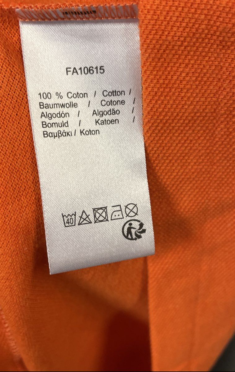 Lacoste Men's Orange L.12.12 Classic Fit Pique Short Sleeve Polo Shirt Sz M