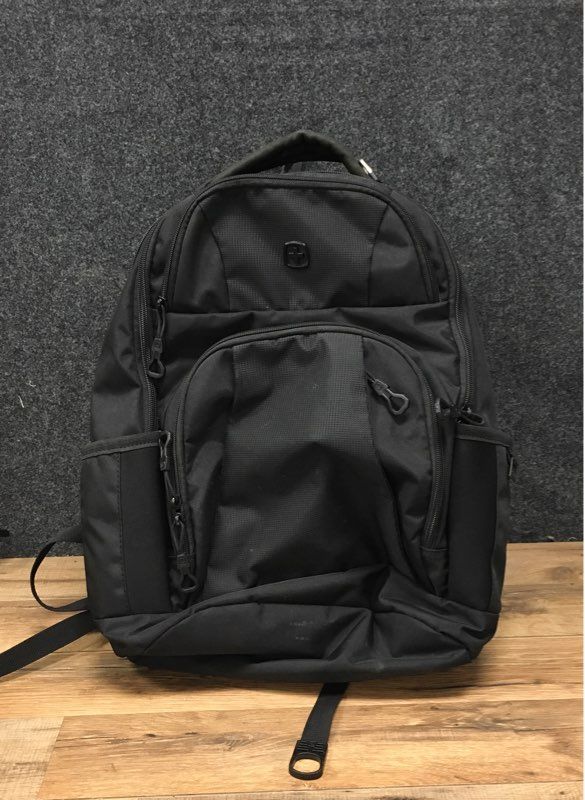 Swissgear Black Laptop Backpack Multi-Compartment Airflow Padded Travel Bag