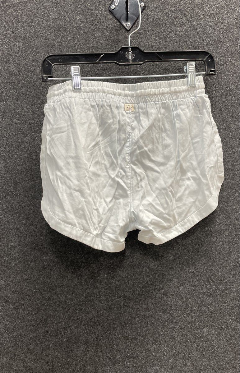 Billabong Women's Light Blue Cotton Viscose Curved Hem Drawstring Shorts Sz S