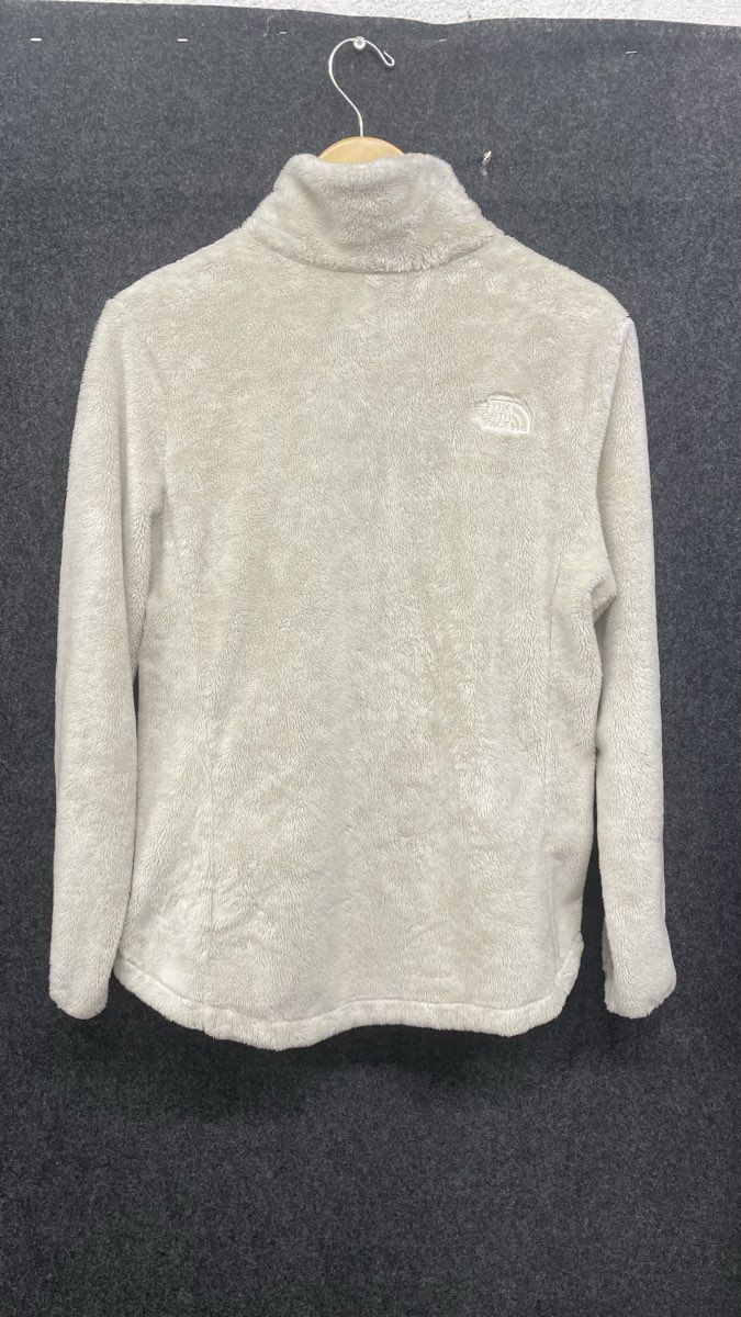 The North Face Women's Osito Soft Fleece Jacket White Full Zip Sz L NF0A7UQJ