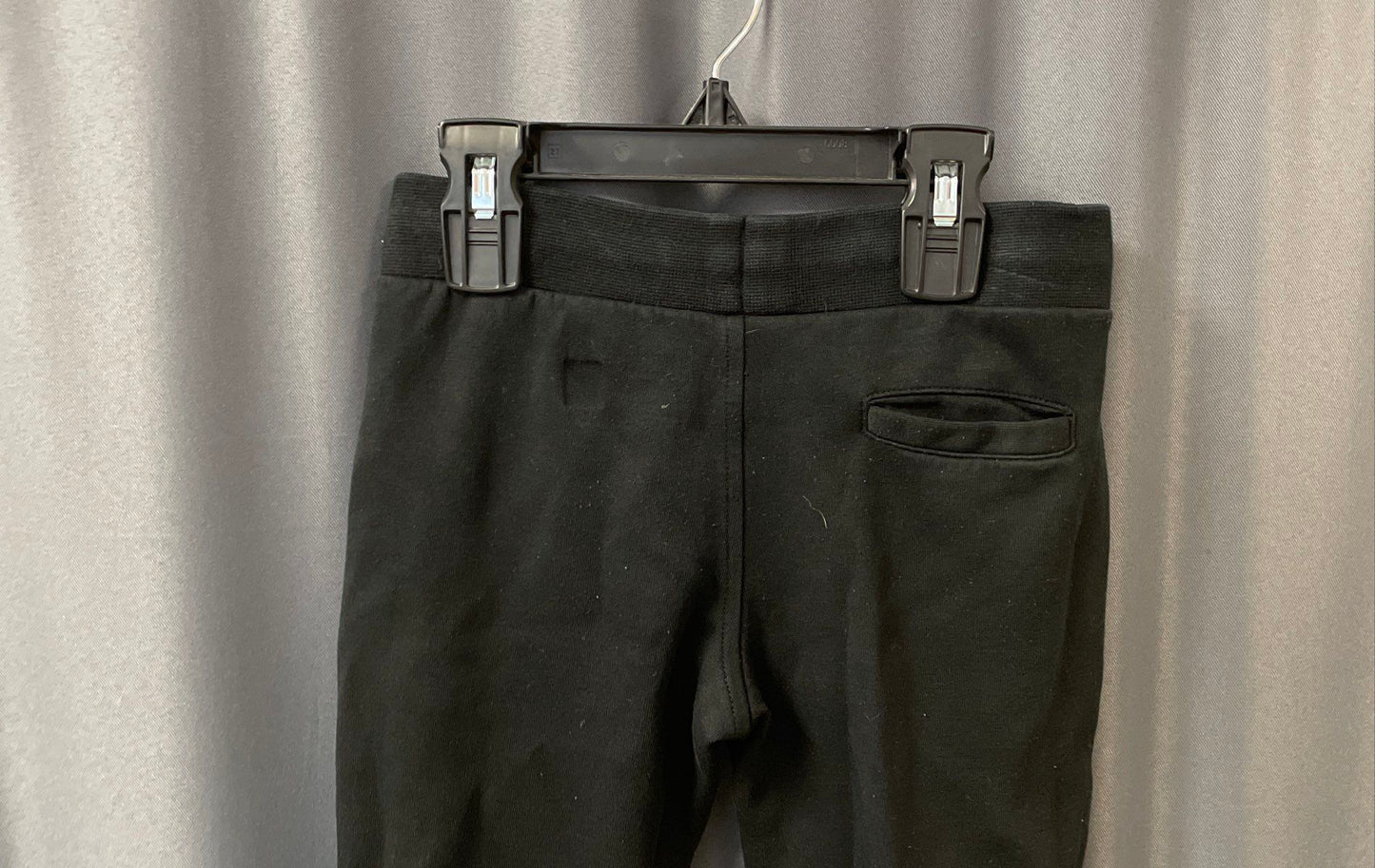 Polo Ralph Lauren Kids Black Cotton Blend Drawstring Logo Joggers Sz 4