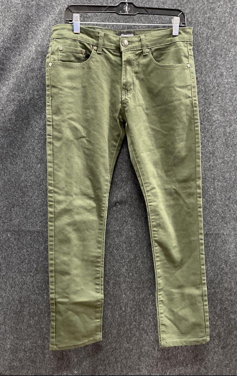 Aeropostale Men's Olive Green Twill 5-Pocket Casual Chino Pants Sz 32x30