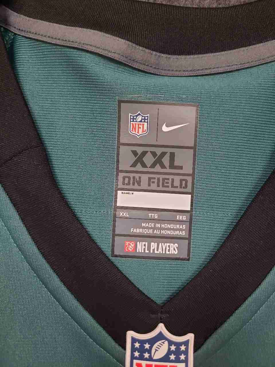 Nike Men's Philadelphia Eagles Carson Wentz #11 NFL On Field Jersey Green Sz XXL