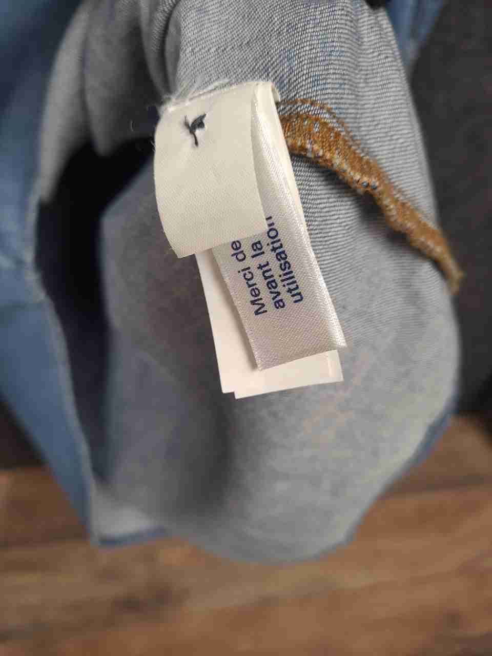 Lucky Brand Women's Light Wash Blue Denim Long Sleeve Shirt Dress Tunic Sz S