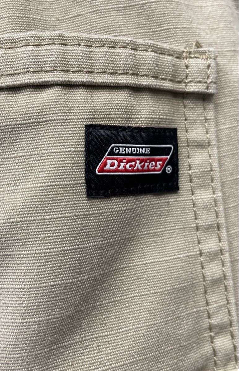 Genuine Dickies Men's Cargo Shorts Tan Khaki Cotton Blend Workwear Size 42