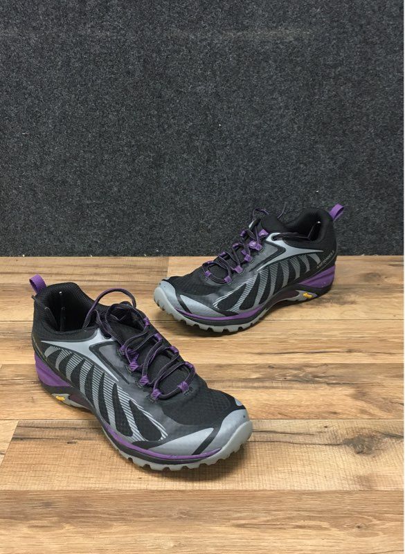 Merrell Siren 3 Edge Q2 Black Purple Womens Hiking Trail Shoes Size 10W