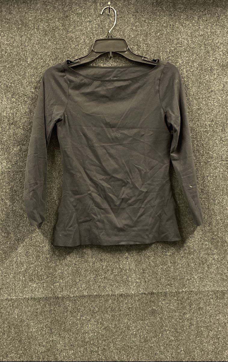 Nike Women's Yoga Dri-FIT 3/4 Sleeve Black Shirt Sz S