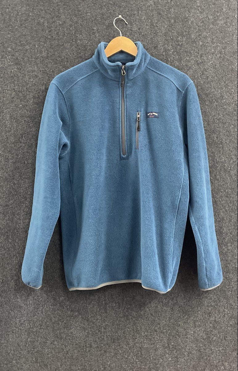 Patagonia Men's Blue 1/4 Zip Fleece Pullover Jacket Chest Pocket Sz M