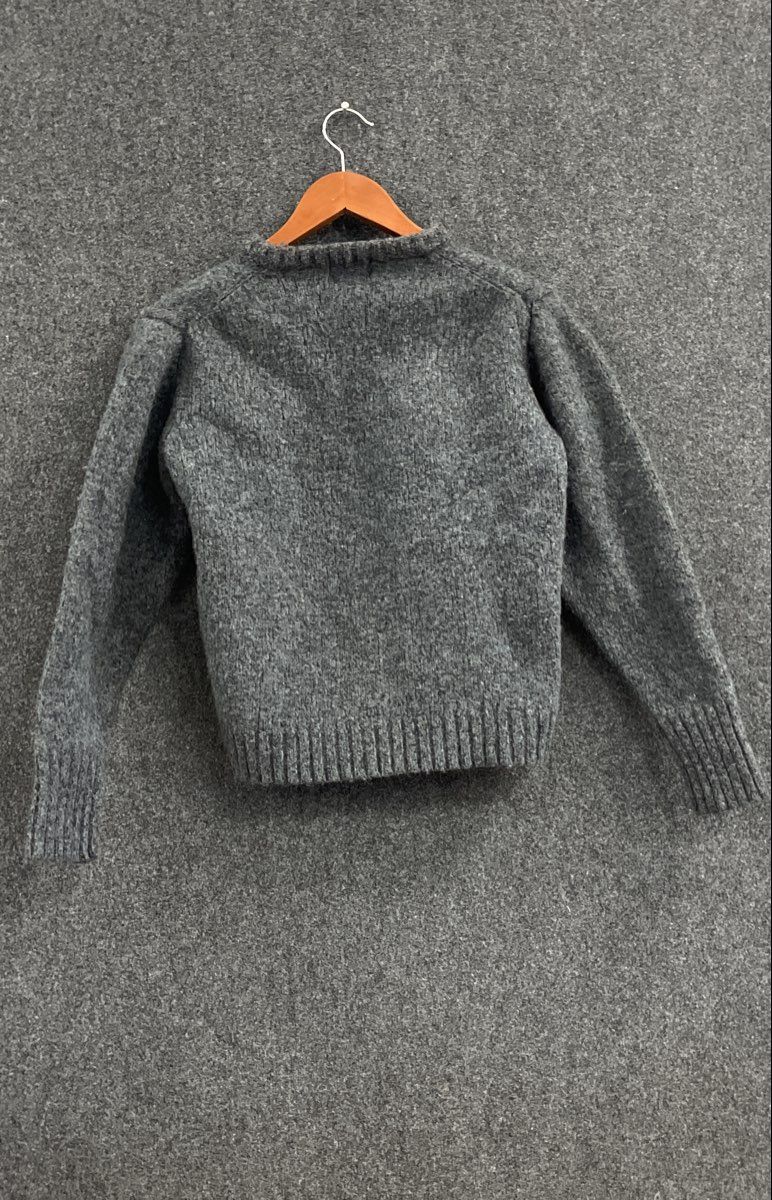 Vintage 80s Woolrich Men's Gray Chunky Knit Crewneck Sweater Sz XL