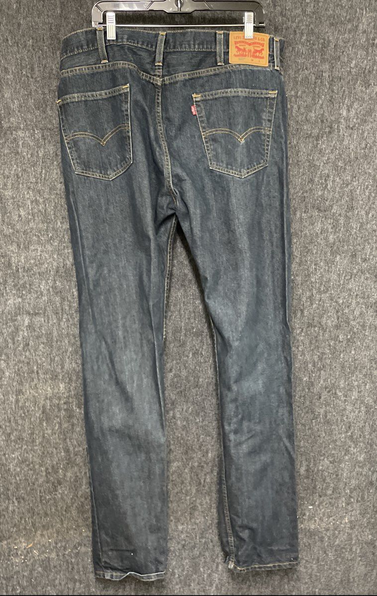Levi's Men's 502 Regular Taper Fit Jeans Dark Wash Indigo Sz 40x38