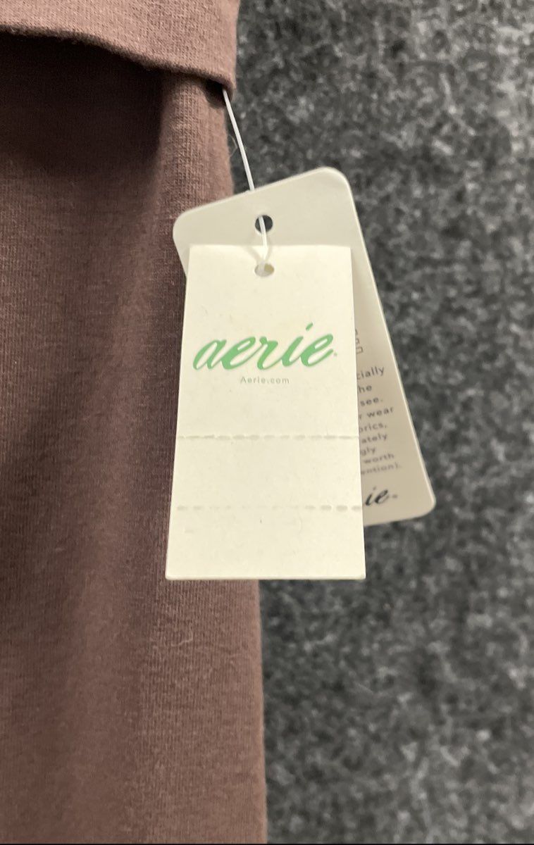 Aerie Women's Brown Strapless Foldover Maxi Dress Size XS NWT