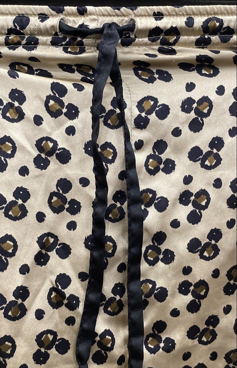 Vintage Y2K Disney Store Women's Mickey Mouse Ears Animal Print Pajama Set L/XL