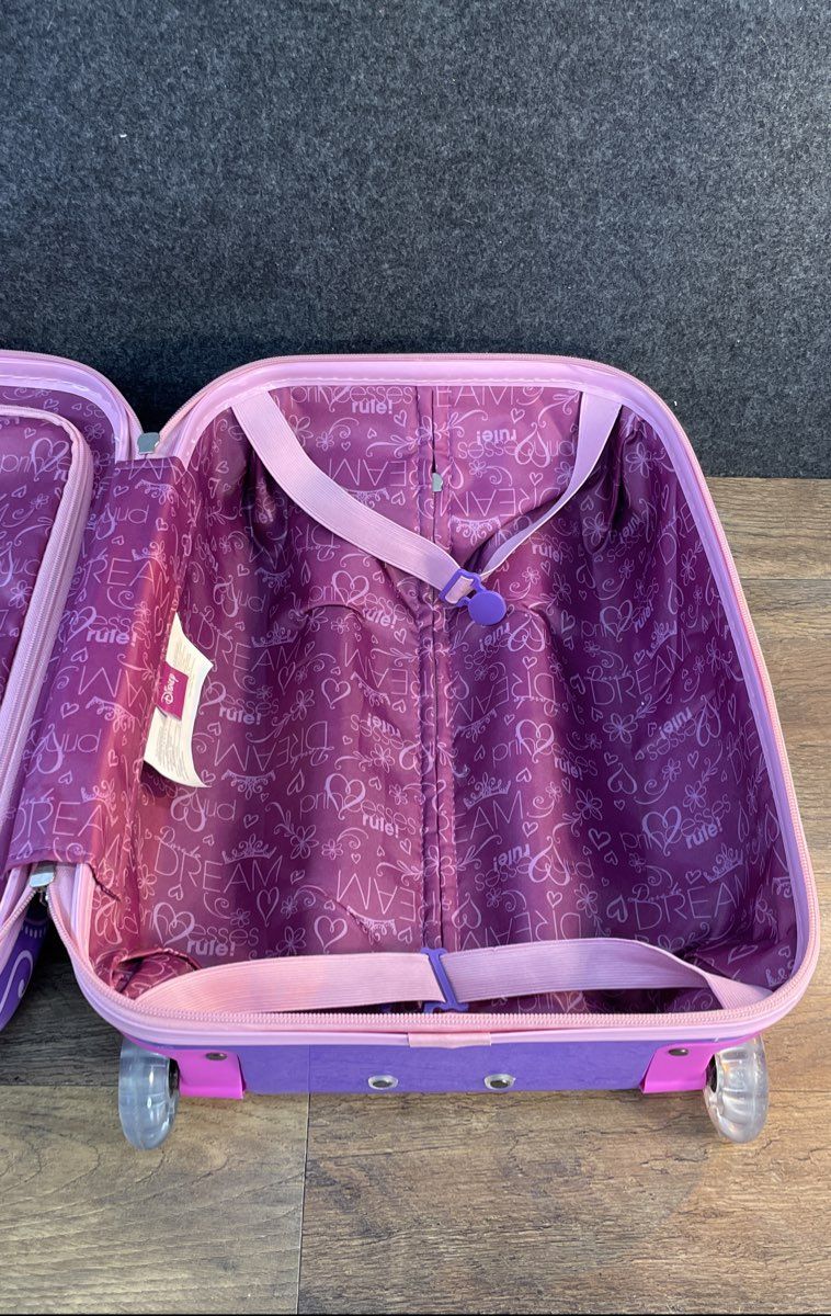American Tourister Purple Disney Princess Hardside Upright Luggage Suitcase