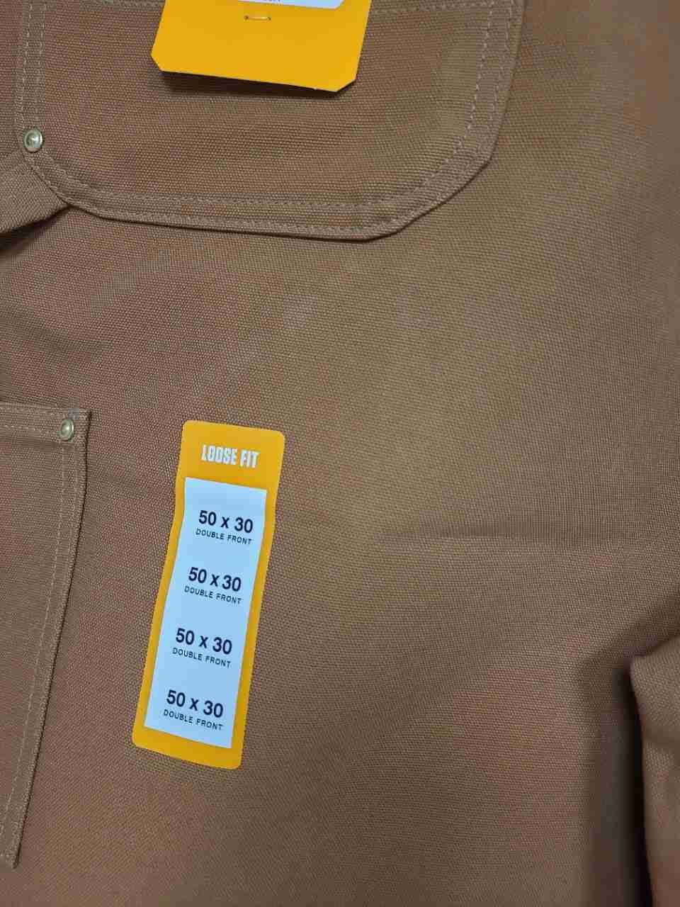Carhartt Men's Brown B01-M Loose Fit Double Front Duck Work Pants NWT Sz 50x30