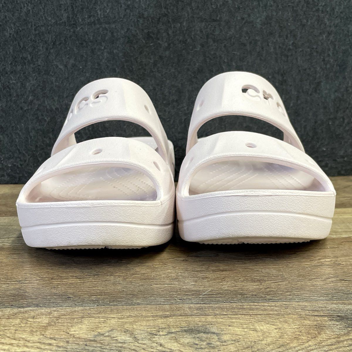 Crocs Classic Platform Sandal Pink Two-Strap Slide Women's Size 9