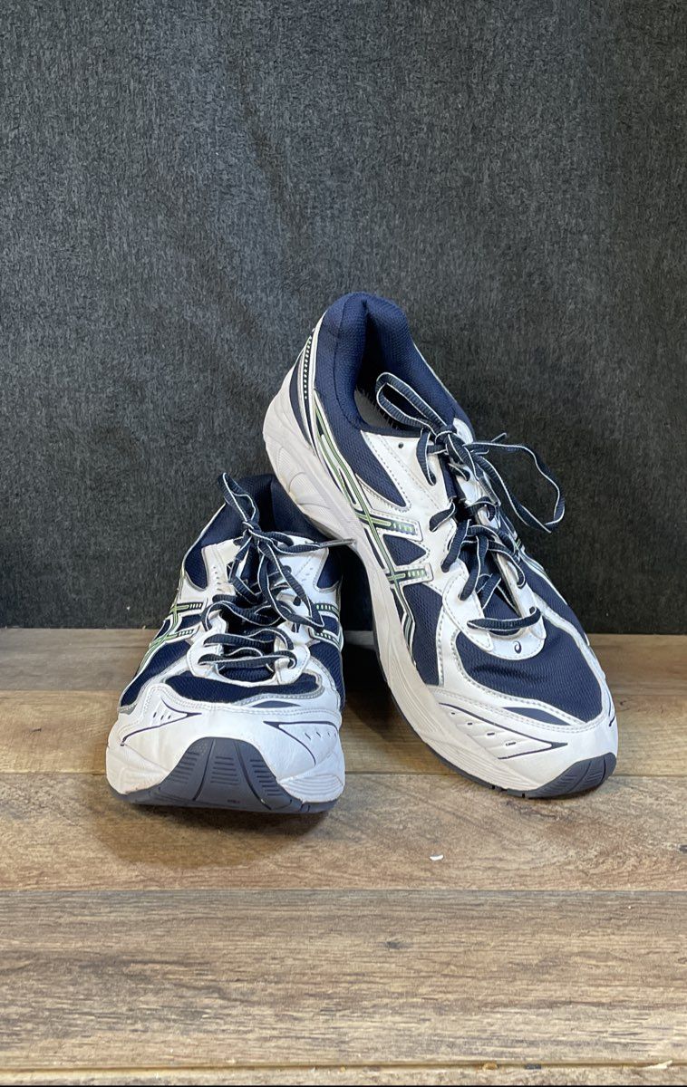 Asics GT-2160 Navy White Lime Green Running Shoes Men's Size 11.5