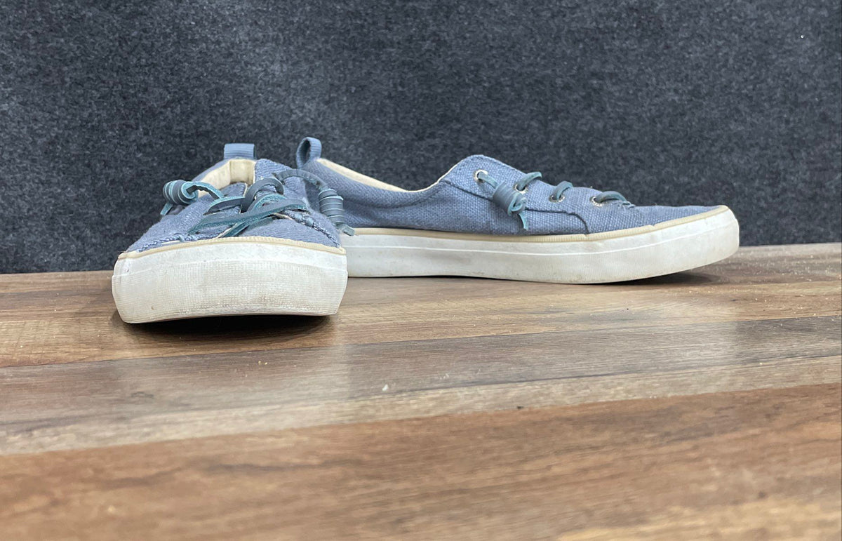 Sperry Crest Vibe Blue Textile Slip On Sneakers Women's Size 9 M