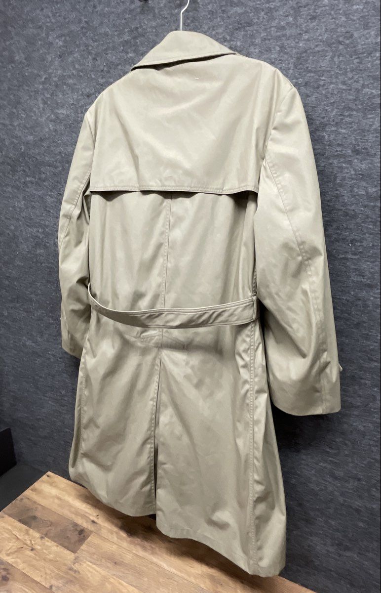 The Marine Shop Men's Khaki USMC Approved All-Weather Trench Coat Sz 44R