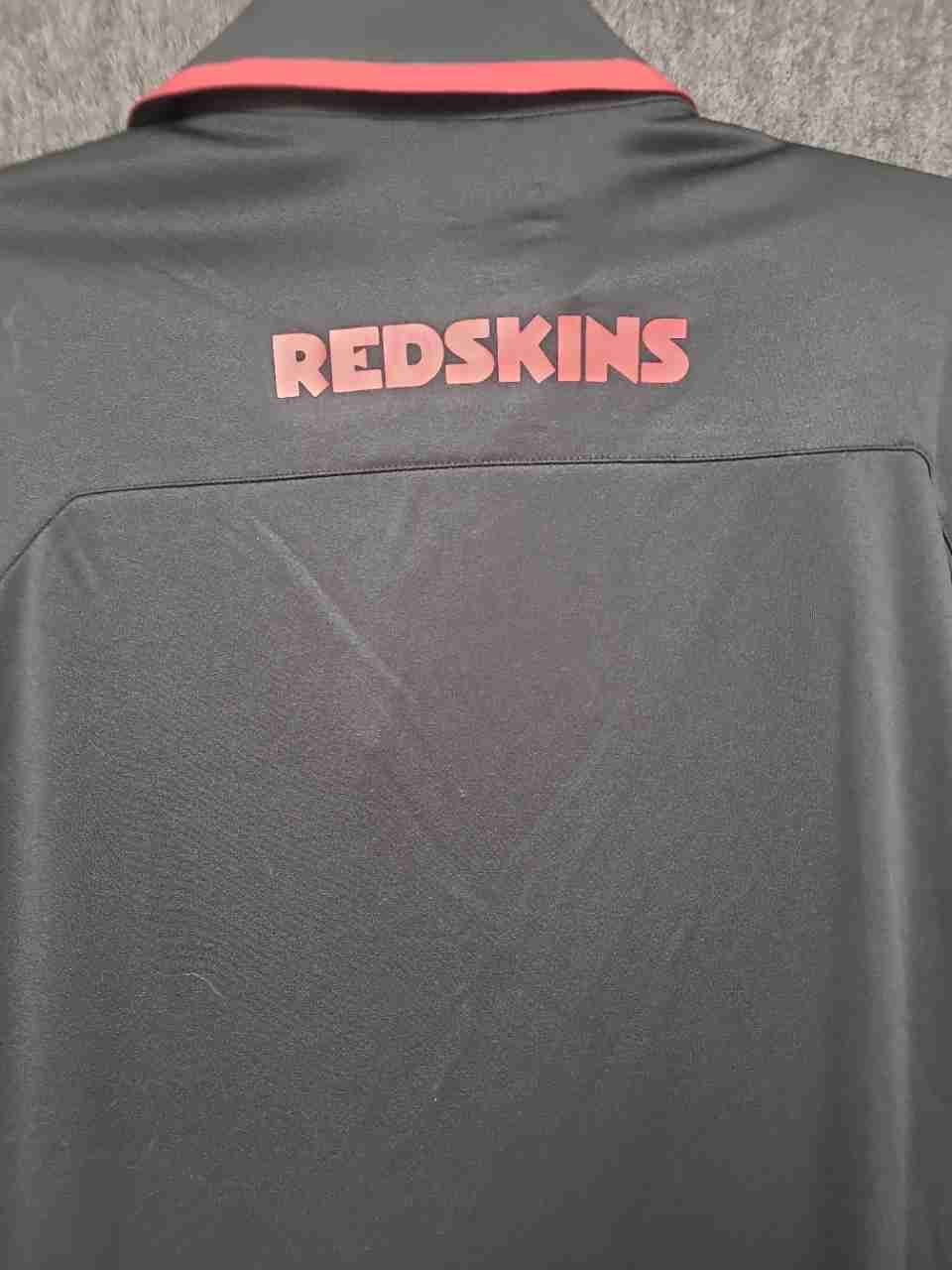 Nike Men's Washington Redskins NFL On-Field Dri-Fit Black Polo Shirt Sz L