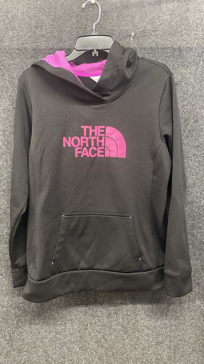 The North Face Women's Half Dome Pullover Hoodie Black Pink Sz L