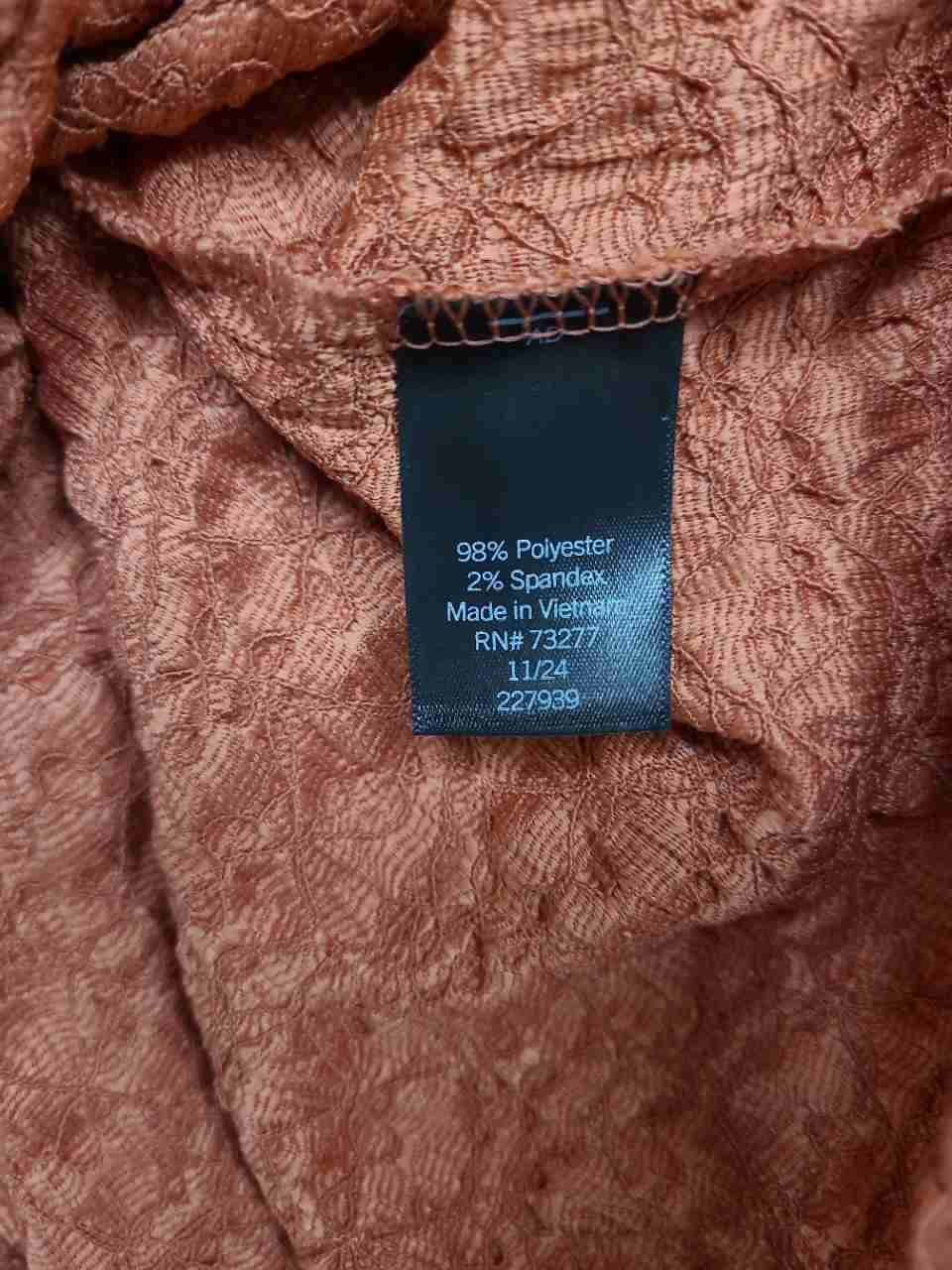 Simply Vera Vera Wang Women's Short Sleeve Textured Tops Lot Orange Gray Sz M L
