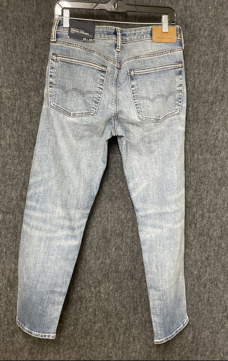 American Eagle Men's Original Straight Airflex+ Jeans Medium Tinted NWT 29x30