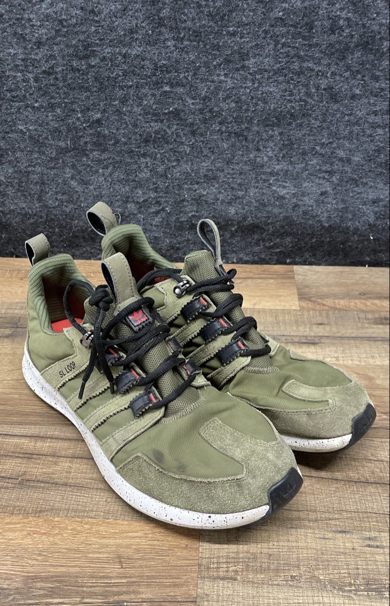 Adidas SL Loop Runner Olive Green Speckled Men's Sneakers Size 11