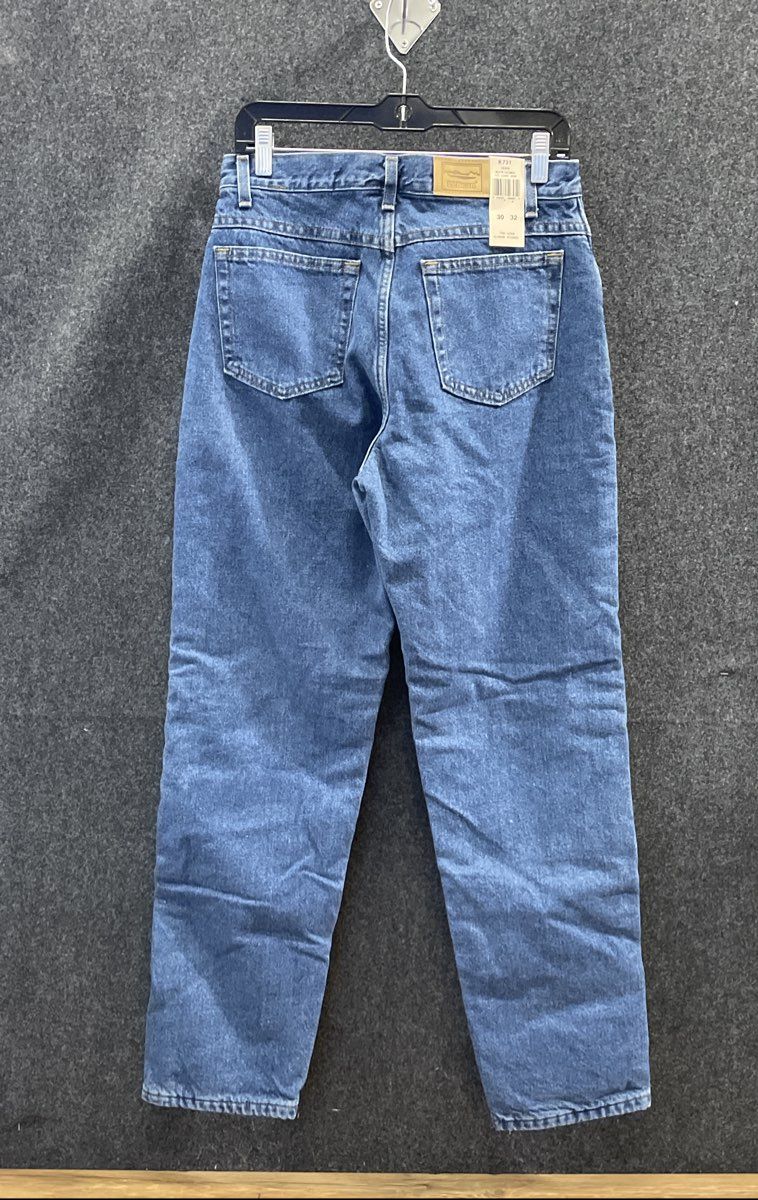 L.L. Bean Men's Blue Natural Fit Lined Denim Jeans Sz 30x32 NWT