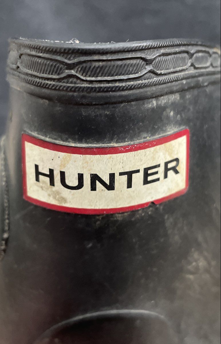 Hunter Original Short Grey Matte Waterproof Rain Boots Women's Size 7