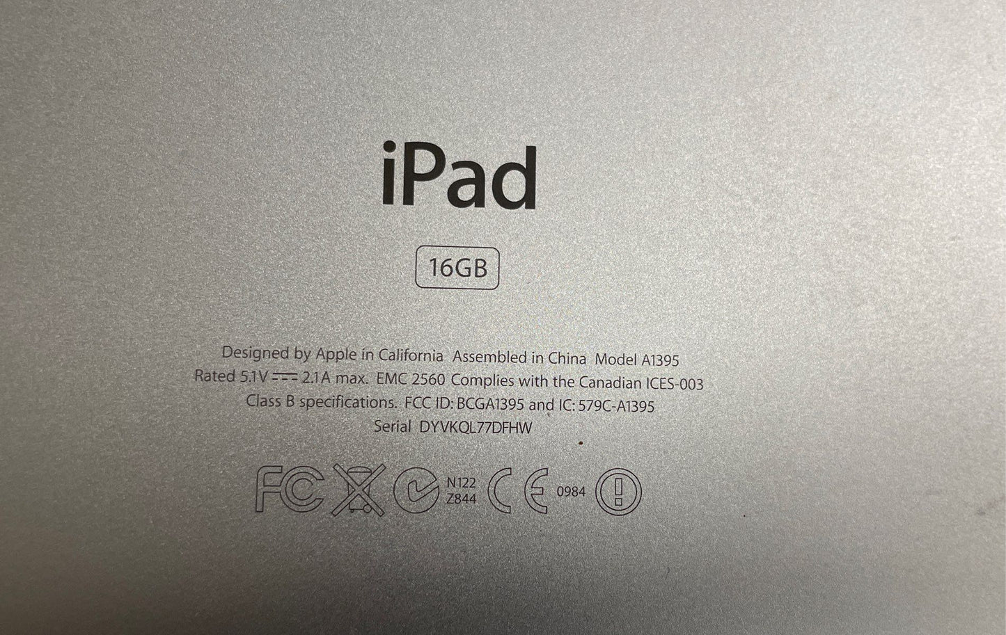 Lot of 3 Apple iPad 2 A1395 16GB Wi-Fi Tablets - Activation Locked