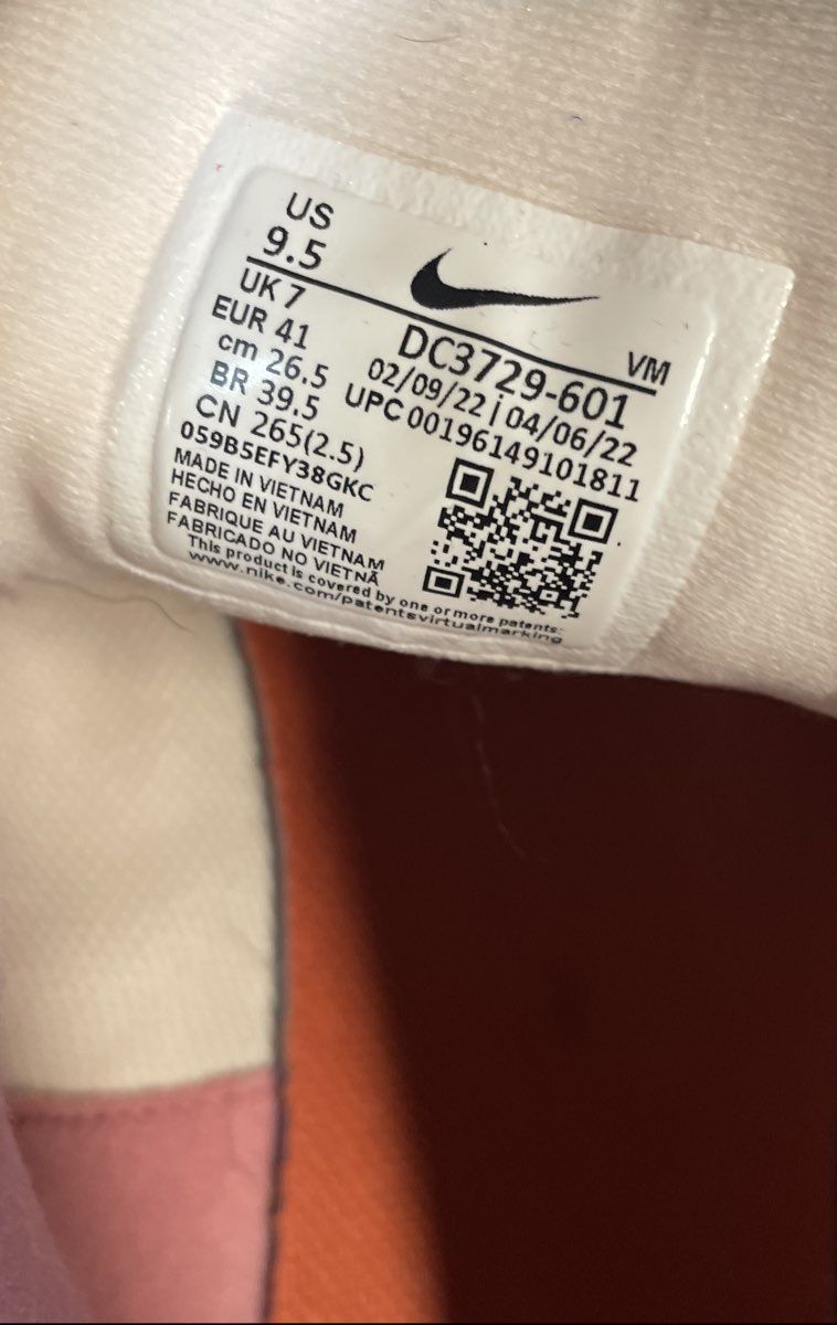 Nike Revolution 6 Next Nature Soft Pink White Red Women's Running Shoes Size 9.5