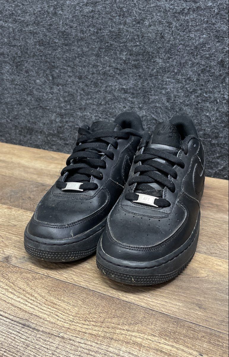 Nike Air Force 1 Low Triple Black GS Sneakers Size 7Y DH2920-001