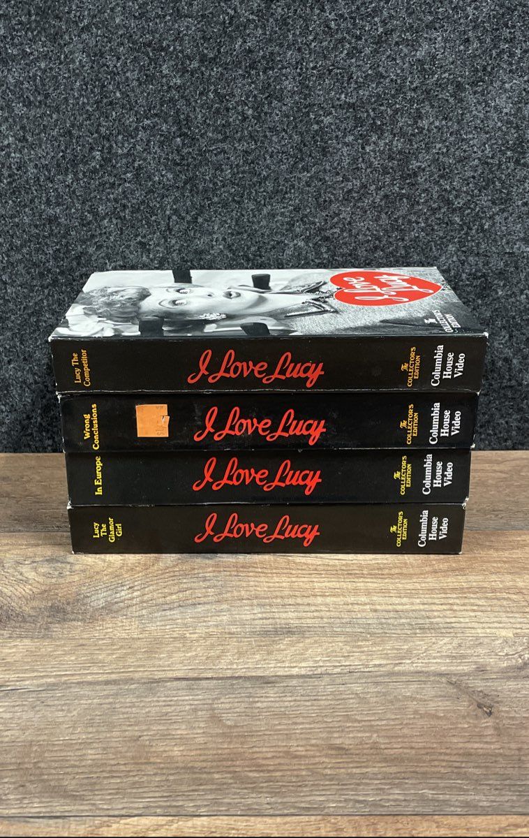 I Love Lucy Collector's Edition 4 VHS Tapes Lot Columbia House Video