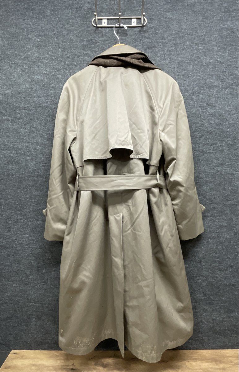 London Fog Men's Vintage 90s Tan Belted Trench Coat Zip Out Lining Sz 42 REG