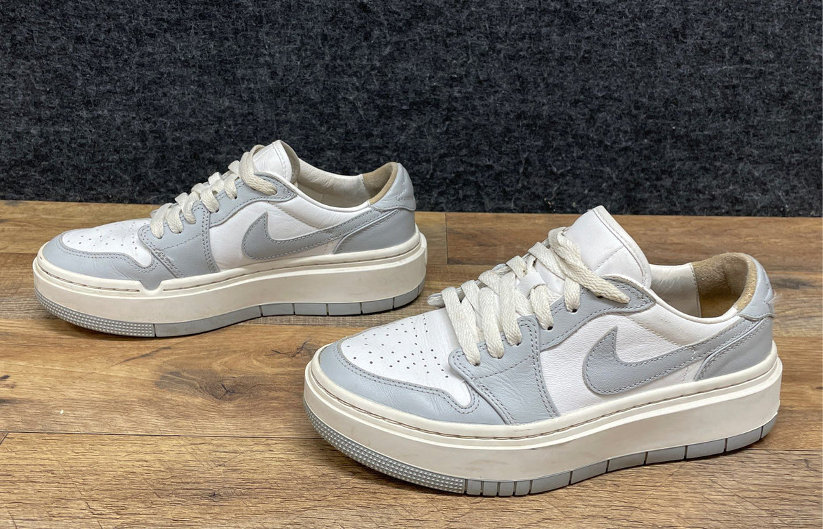 Air Jordan 1 Elevate Low Neutral Grey White Platform Women's Size 7