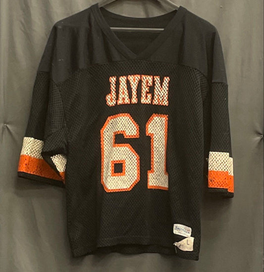 Vintage 80s Champion Athletic House Jayem #61 Football Jersey Made in USA Sz L