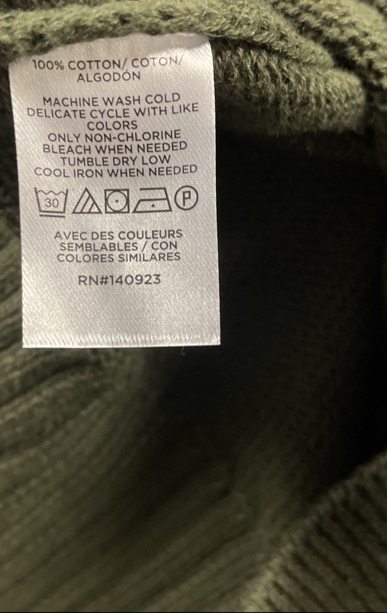 Loft Women's Olive Green V-Neck Button Front Cotton Cardigan Sweater Sz S NWT