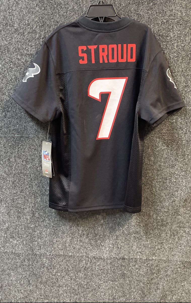 NFL Team Apparel Youth C.J. Stroud Houston Texans Jersey Black NWT Small 8