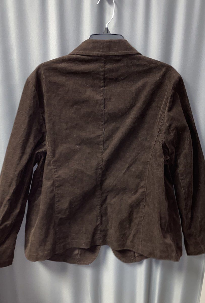 NWT Talbots Women's Brown Corduroy Two Button Blazer Jacket Sz 16W