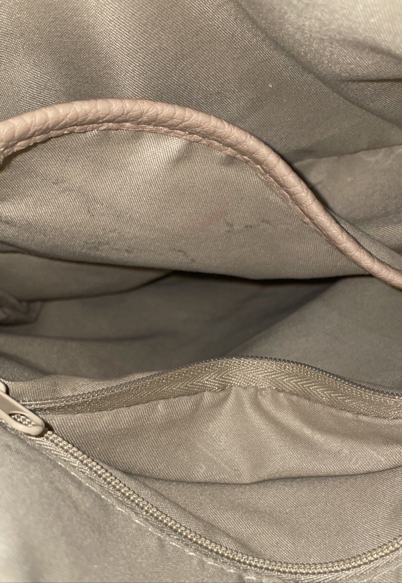 Jones New York Cream Signature Pebbled Crossbody Bag Gold Hardware