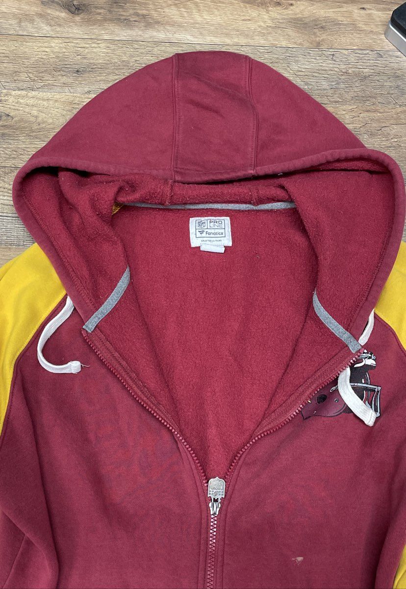 NFL Pro Line Fanatics Men's Washington Redskins Burgundy Full Zip Hoodie Sz XL
