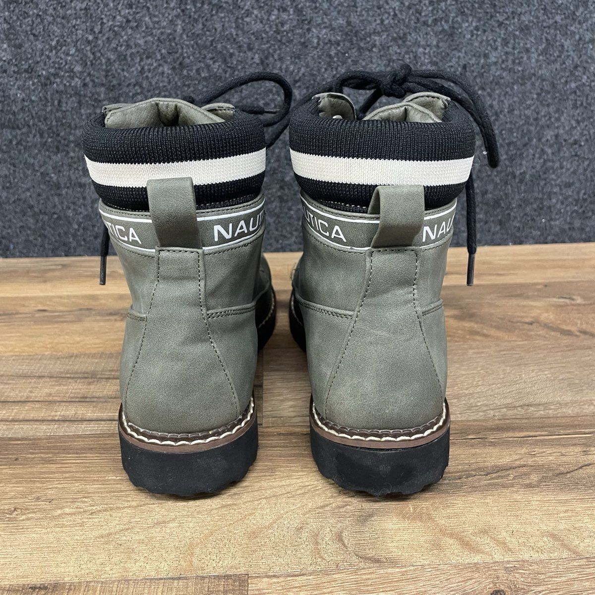 Nautica Galiah Olive Green Women's Lace Up Combat Boots Size 7.5