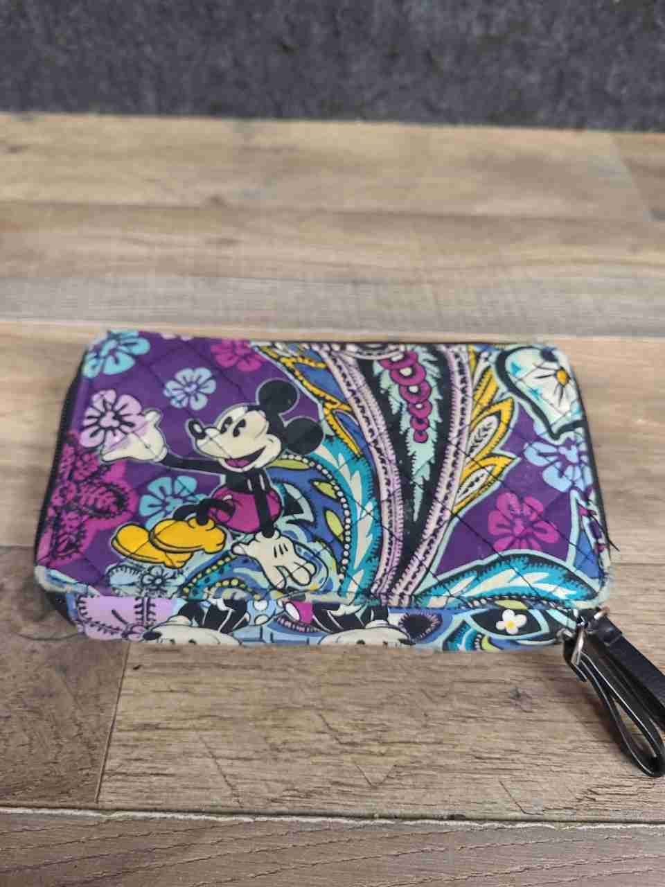 Vera Bradley Mickey's Paisley Celebration Quilted All-In-One Crossbody Wallet