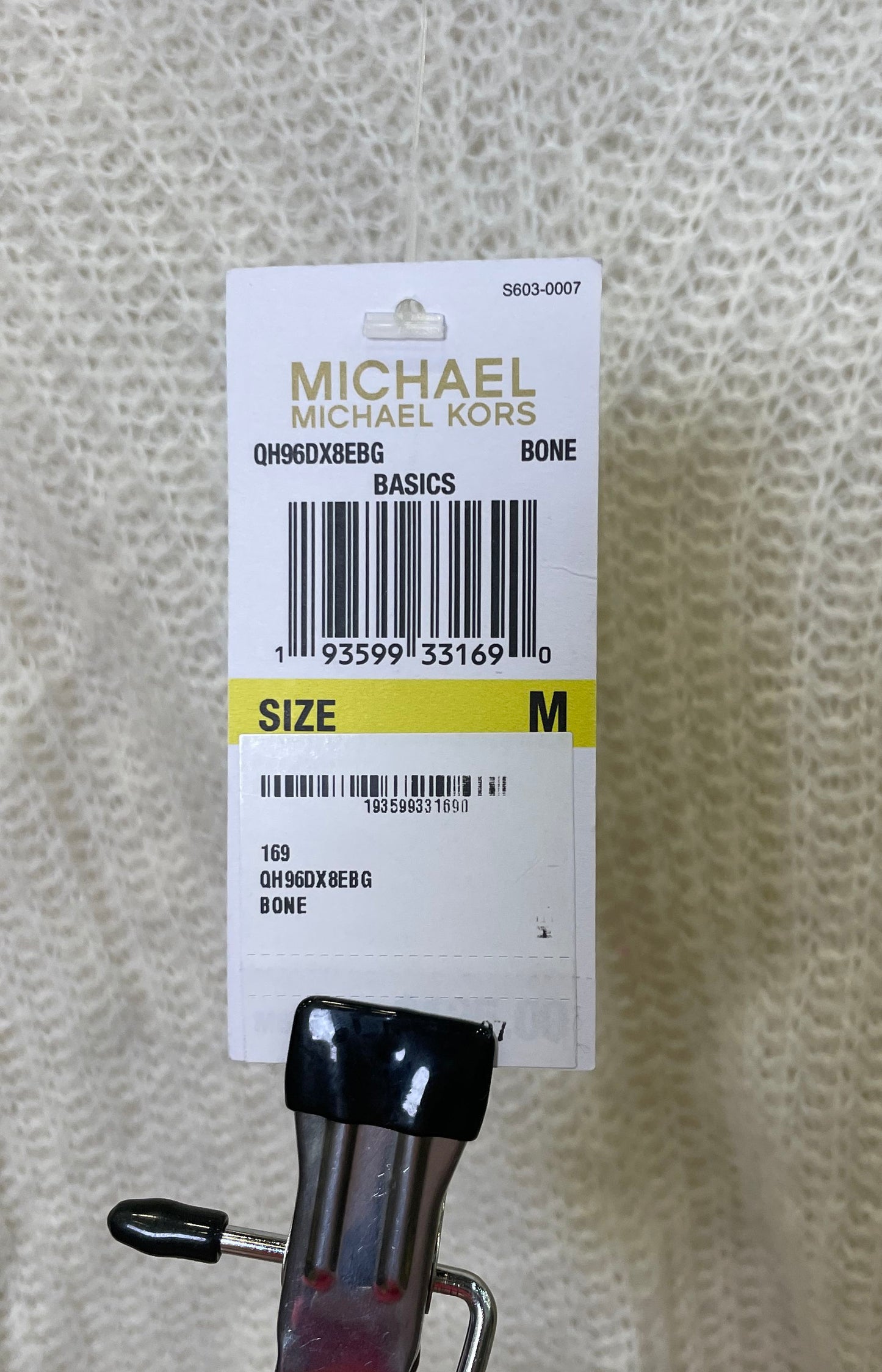 Michael Kors Women's Bone White Textured Knit Turtleneck Sweater Sz M NWT