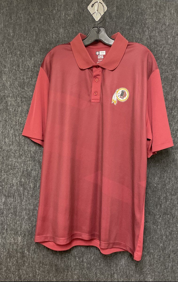 NFL Team Apparel Men's Washington Redskins Burgundy TX3 Cool Polo Shirt Size XL