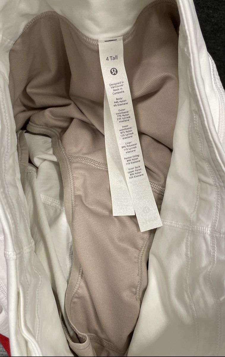 Lululemon Women's Speed Up High-Rise Lined Running Shorts White Sz 4 Tall