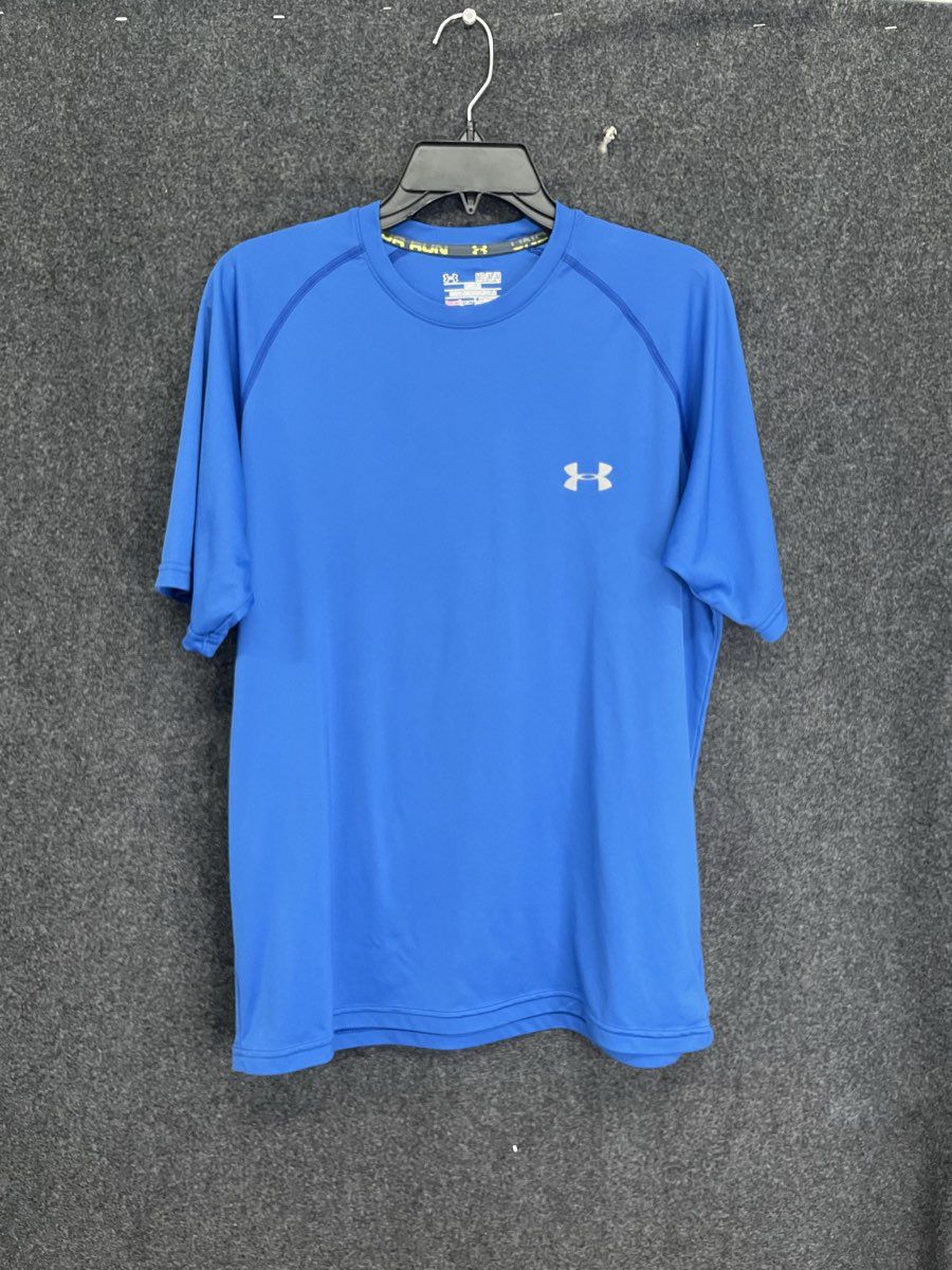 Under Armour Men's Blue HeatGear UA Tech Short Sleeve Performance T-Shirt Sz M